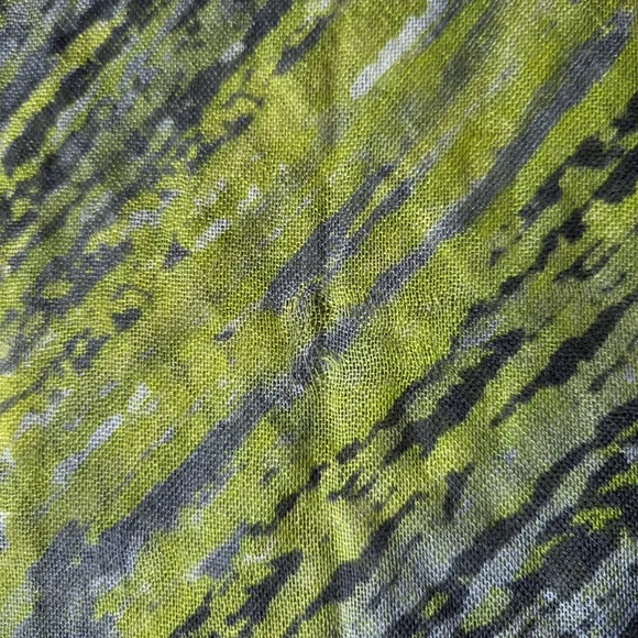 Loro Piana Green and Gray Cashmere Silk Scarf - Picture 11 of 12